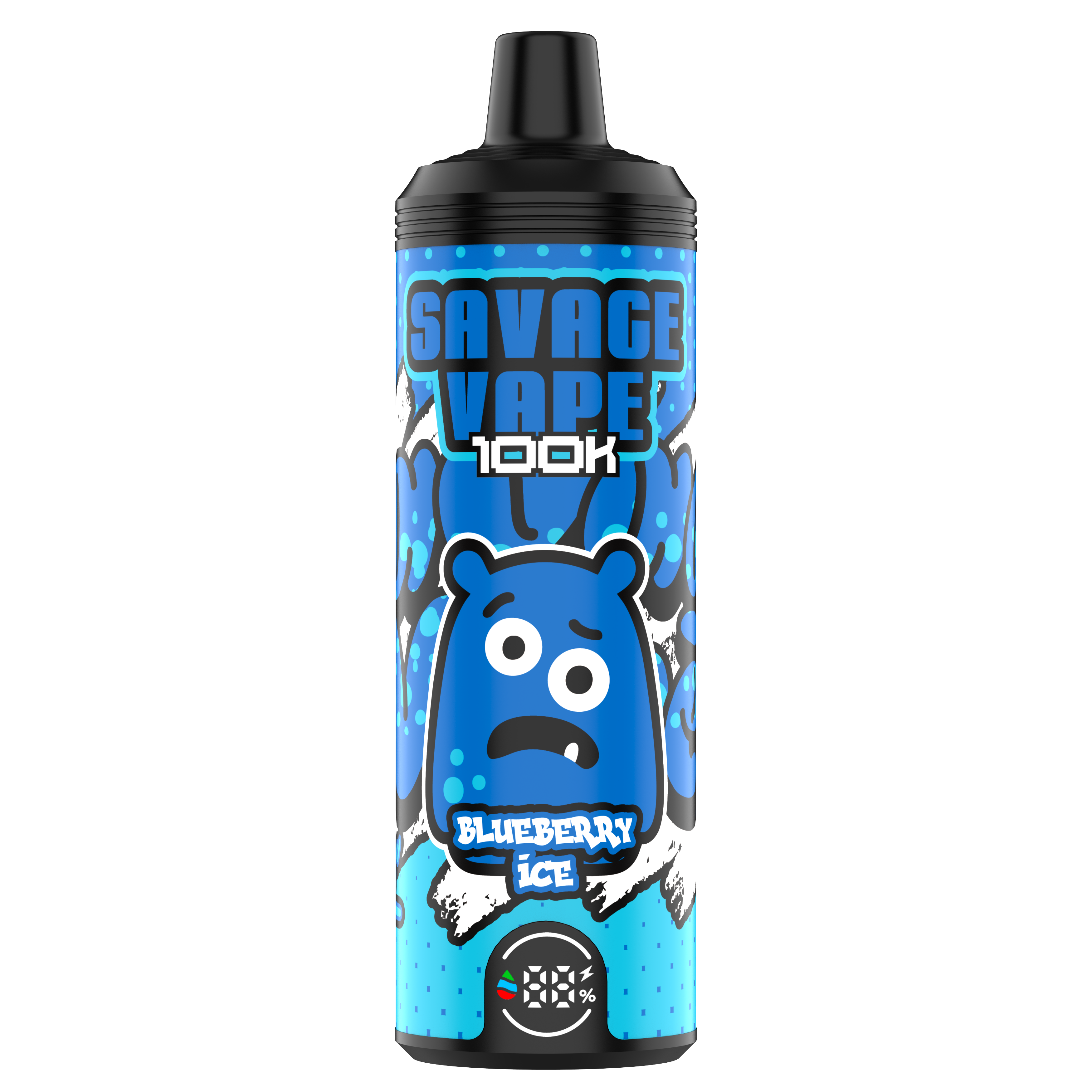 UE Warehouse Original Savage Vape MTL 100000 Puff 80000 65000 Cigarrillos electrónicos Vaper Dual Mesh Bobina 50 ml Vape desechable E-Liquid 100k 80K 65K-Blueberry Ice