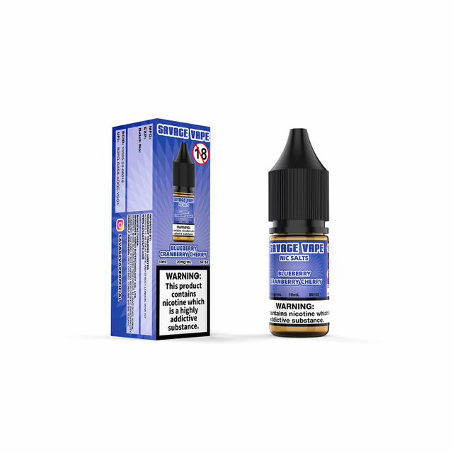 E-líquido Savage Vape Bluberry Cranberry Cherry Nic Salt 20 mg 2 ml TPD