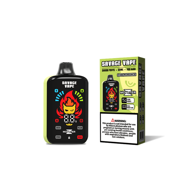 UE Almacén Savage Vape Monster Z 30000 Puff 30k Vape desechable E Cigarrillo Potencia ajustable - Sandía jugosa