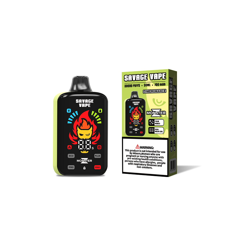 Alemania Almacén Savage Monster Z 30000 Puff 30k Cigarrillo electrónico Vape desechable - Lime Romance