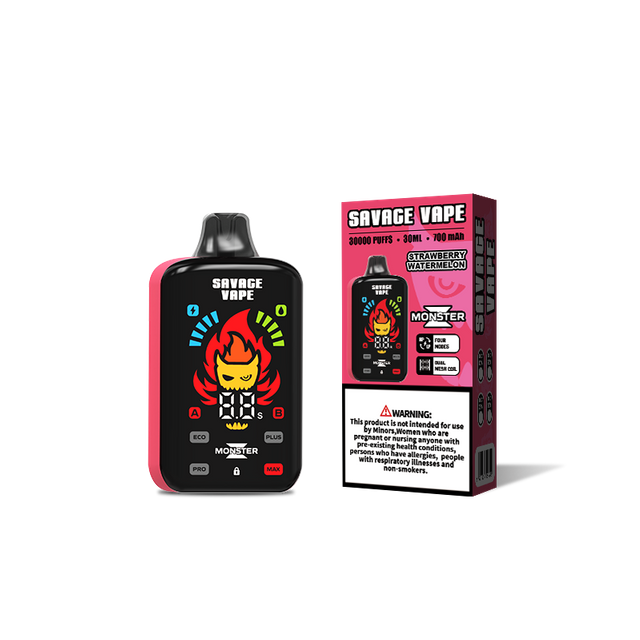 La UE Warehouse Savage Vape Monster Z 30000 Puff 30k Vape desechable E Cigarrillo-Fresa Sandía