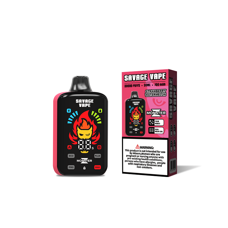 La UE Warehouse Savage Vape Monster Z 30000 Puff 30k Vape desechable E Cigarrillo-Fresa Sandía