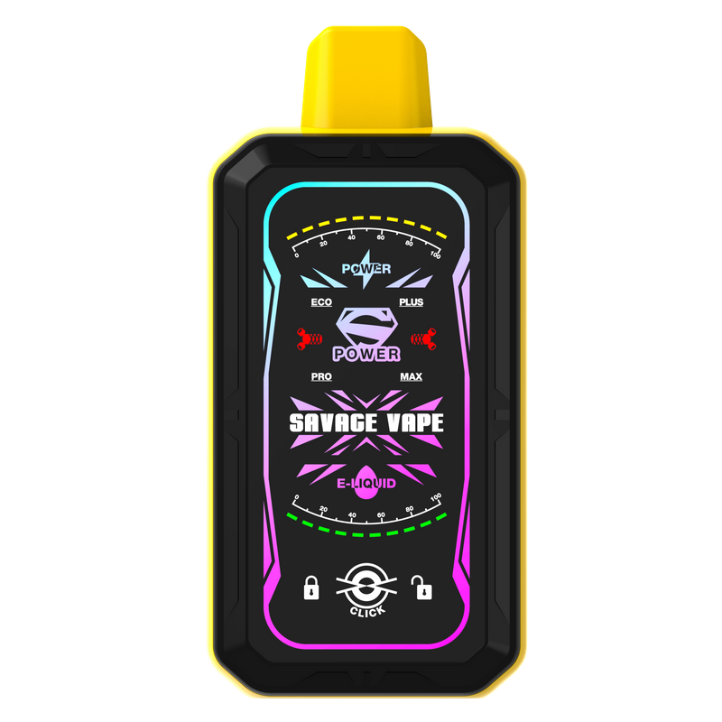 Savage S Power 30k Puff Vape desechable 30000 E Cigarrillo Bobina de malla dual 4 Batería recargable de 700 mah de potencia ajustable 