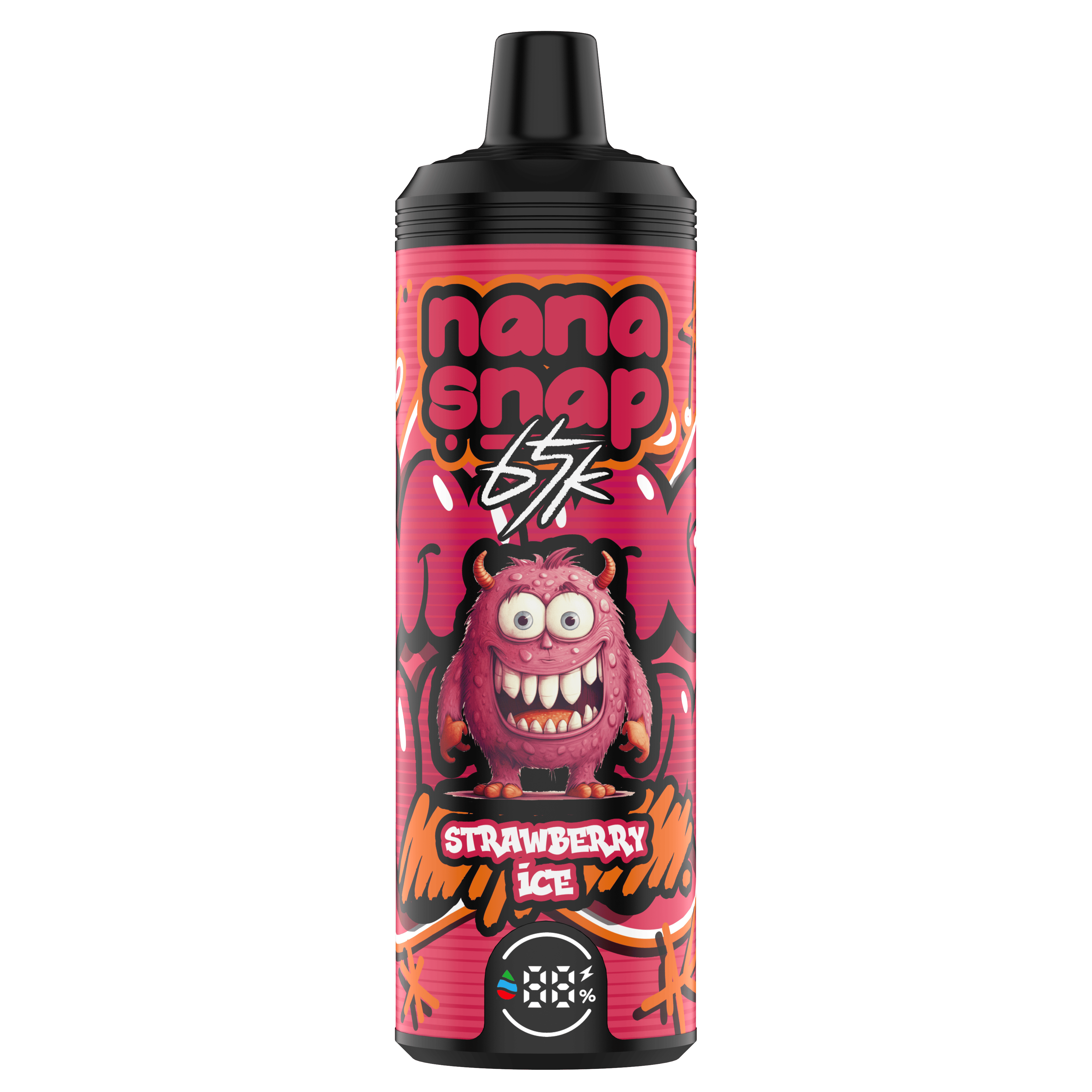 Nanasnap shisha 65000 hojaldre 60000 50000 E cigarrillo podleward Hookah Vaper 40ml E-Liquid Dual Mesh Coil Eu Warehouse Vape desechable Vapor 65K 60K 50K-Strawberry Ice