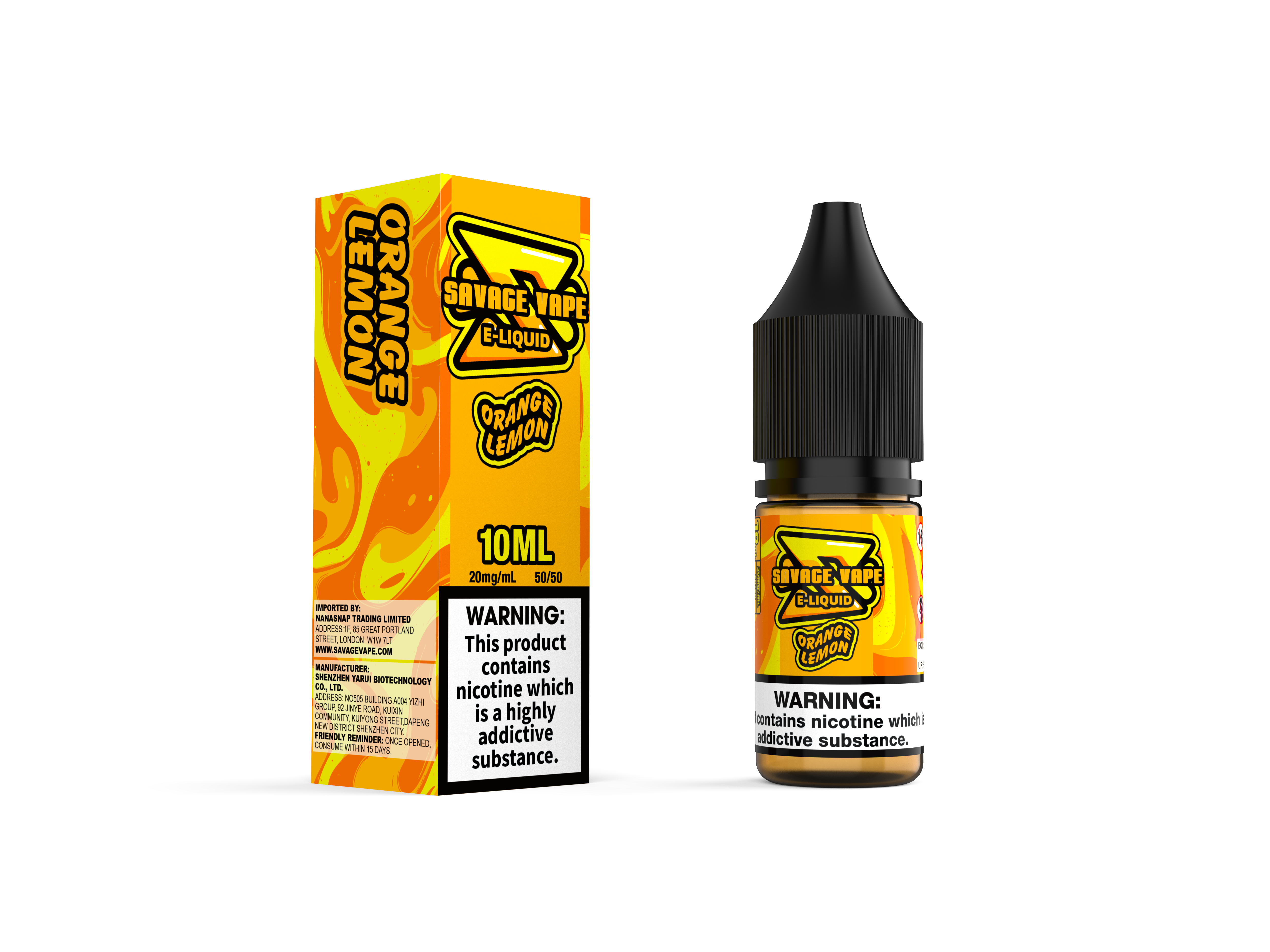 Savage Vape E Liquid 2mg Nicotine Salt 10ml TPD- Strawberry Ice