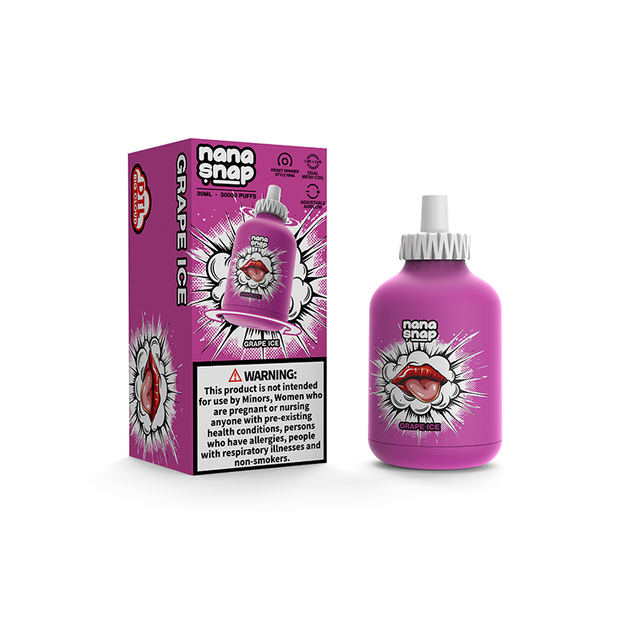 La UE Warehouse Nanasnap DTL 30000 sopla hielo ajustable de la Flujo de aire-uva del cigarrillo disponible de 30k Vape E