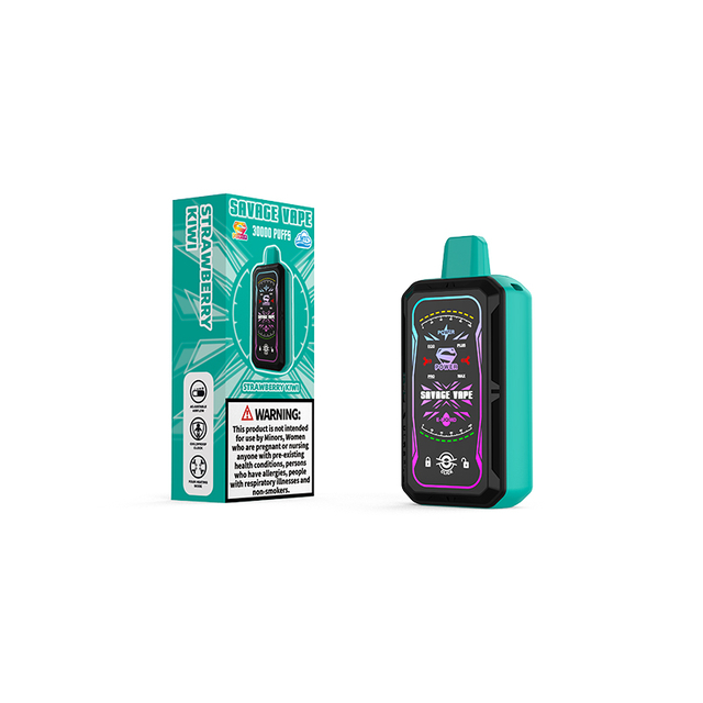 Savage S Power 30k Puff 30000 Cigarrillo electrónico Vape desechable Bobina de malla dual 4 Batería recargable de 700 mah de potencia ajustable - Bluberry Ice